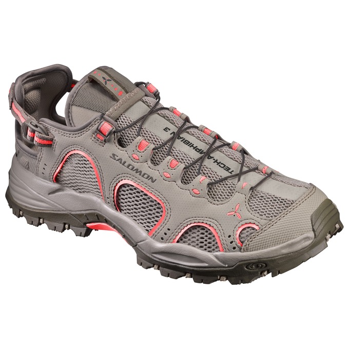 Chaussures Aquatiques Salomon Femme Marron Clair - Salomon TECHAMPHIBIAN 3 W - France (2130-ZGJRC)